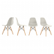 Кухонные стулья Ergozen Eames DSW Pro (4 шт комплект) бежевый
