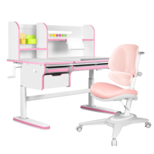 комплект kinderzen dali plus парта + кресло + надстройка + выдвижной ящик + органайзер + подставка для книг Kinderzen Dali Plus Set